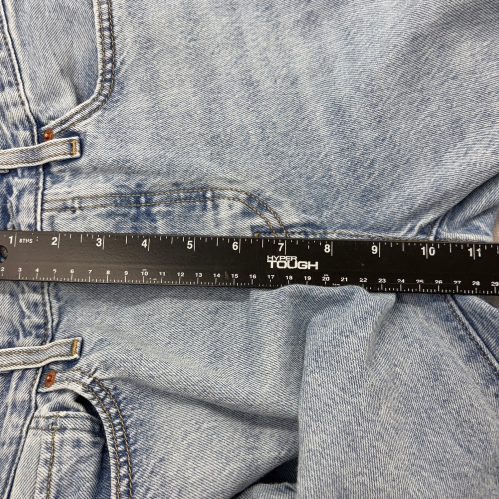Levi's Premium Wedgie Straight Jeans Cotton Light Wash Size 26 Button Fly - Picture 11 of 13